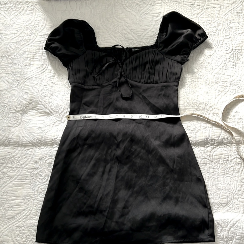 Little Black Dress with ruched bustier